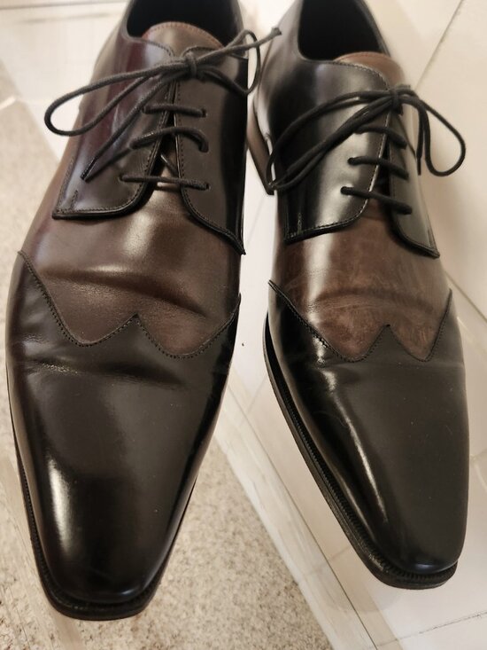 Canali shoes 12 men\'s two tone wingtips Italy size 46 main image 6